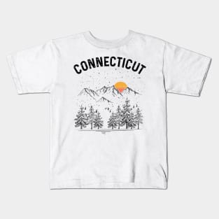 Connecticut State Vintage Retro Kids T-Shirt